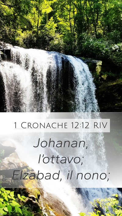 1 Cronache 12:12 RIV Mobile Phone Wallpaper - Johanan, l’ottavo; Elzabad, il - Mobile Bible Verse Wallpaper