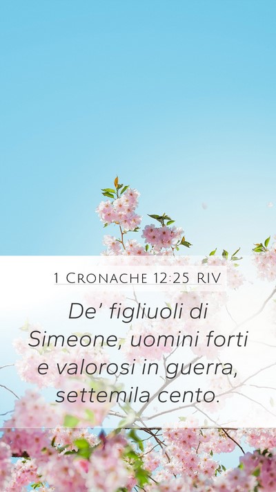 1 Cronache 12:25 RIV Bible Verse Image
