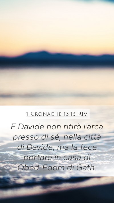 1 Cronache 13:13 RIV Bible Verse Image