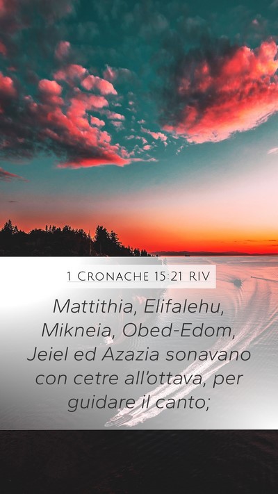 1 Cronache 15:21 RIV Bible Verse Image