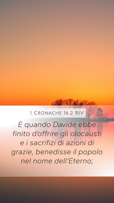 1 Cronache 16:2 RIV Bible Verse Image
