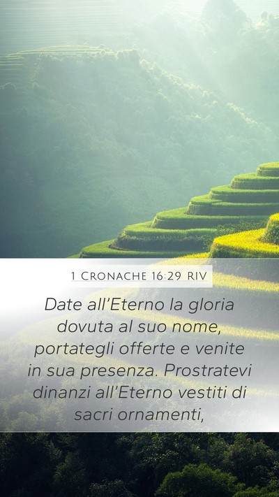 1 Cronache 16:29 RIV Bible Verse Image