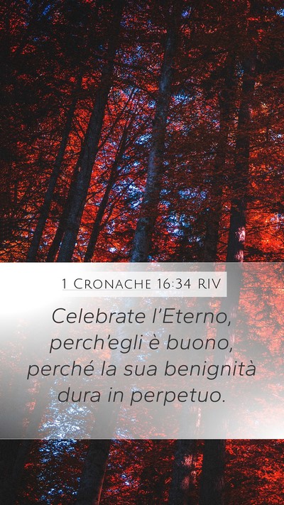 1 Cronache 16:34 RIV Bible Verse Image