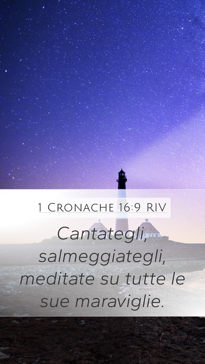 1 Cronache 16:9 RIV Bible Verse Image