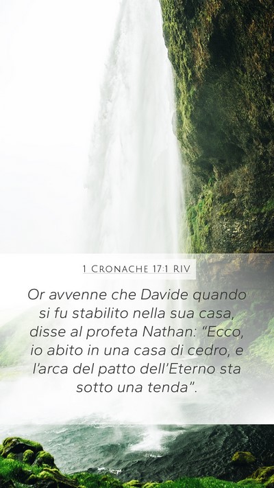1 Cronache 17:1 RIV Bible Verse Image