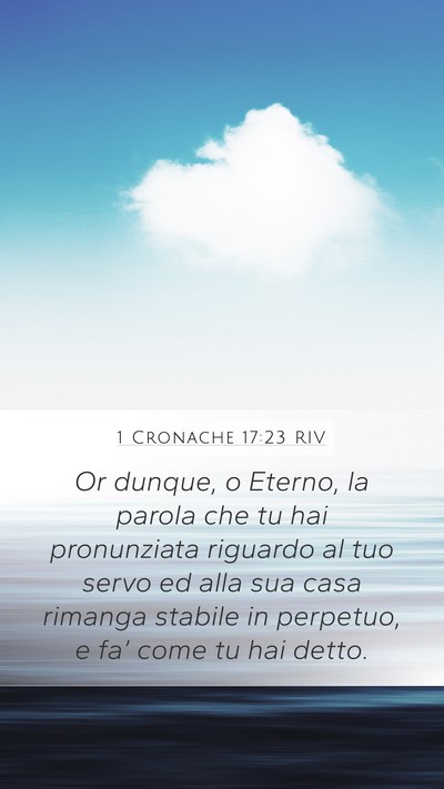 1 Cronache 17:23 RIV Bible Verse Image
