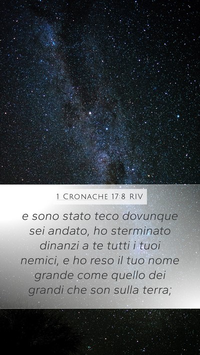 1 Cronache 17:8 RIV Bible Verse Image