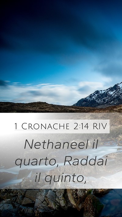 1 Cronache 2:14 RIV Mobile Phone Wallpaper - Nethaneel il quarto, Raddai il - Mobile Bible Verse Wallpaper