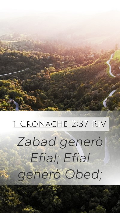 1 Cronache 2:37 RIV Mobile Phone Wallpaper - Zabad generò Efial; Efial generò - Mobile Bible Verse Wallpaper