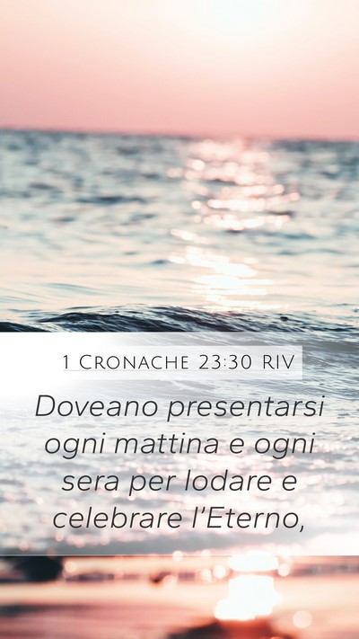 1 Cronache 23:30 RIV Bible Verse Image