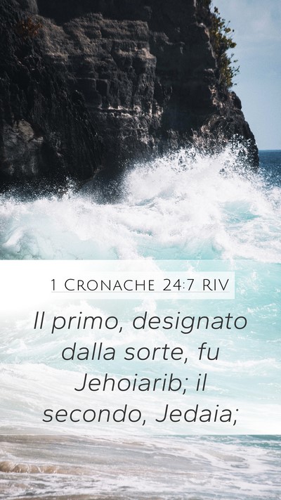 1 Cronache 24:7 RIV Bible Verse Image