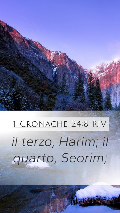 1 Cronache 24:8 RIV Bible Verse Image