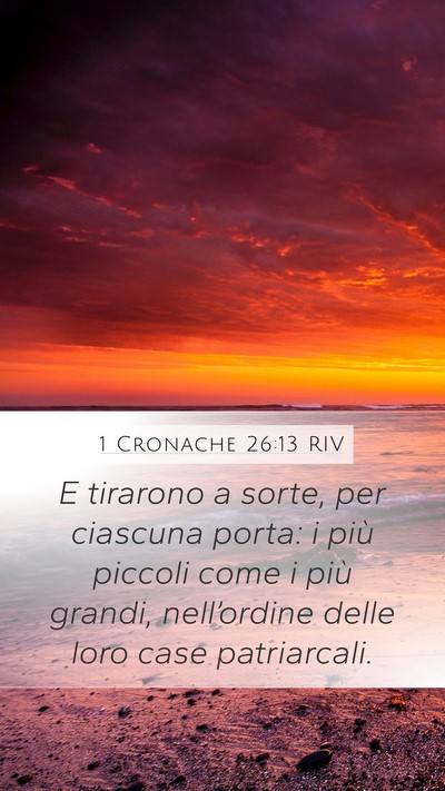 1 Cronache 26:13 RIV Bible Verse Image
