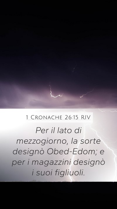 1 Cronache 26:15 RIV Bible Verse Image