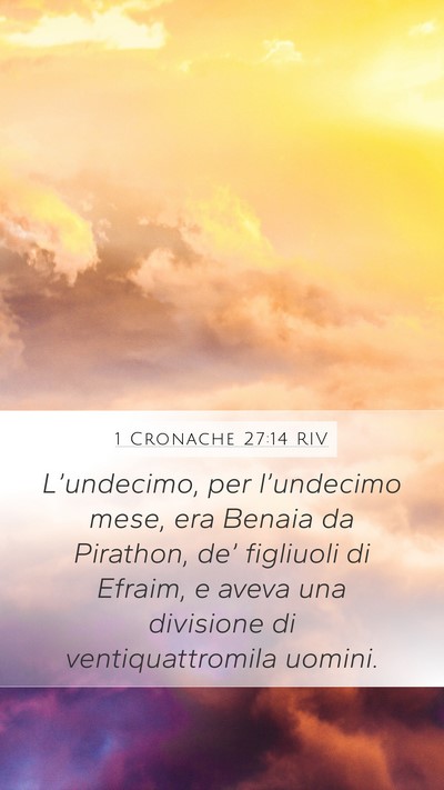 1 Cronache 27:14 RIV Bible Verse Image