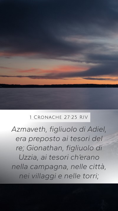 1 Cronache 27:25 RIV Bible Verse Image