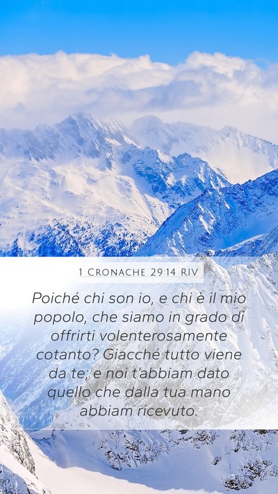 1 Cronache 29:14 RIV Bible Verse Image