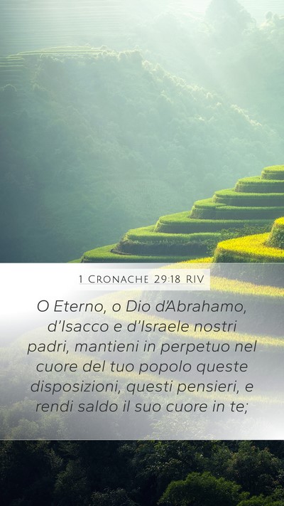 1 Cronache 29:18 RIV Mobile Phone Wallpaper - O Eterno, o Dio d’Abrahamo, d’Isacco e - Mobile Bible Verse Wallpaper