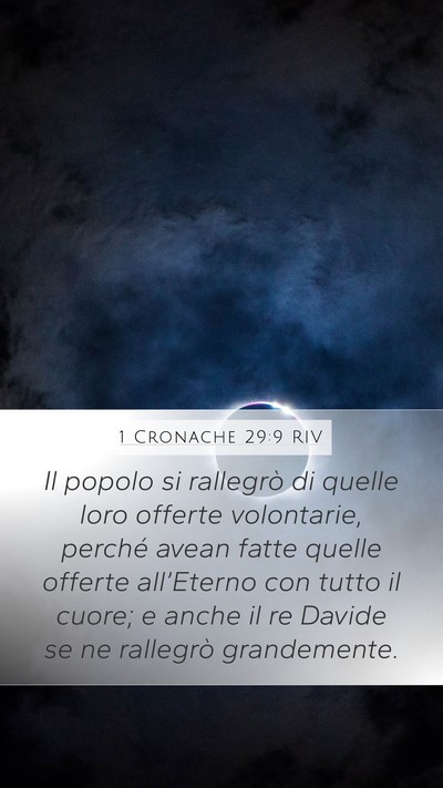 1 Cronache 29:9 RIV Bible Verse Image