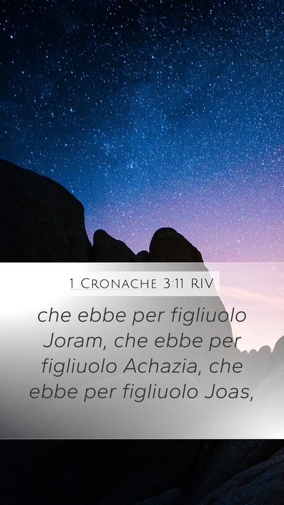 1 Cronache 3:11 RIV Bible Verse Image
