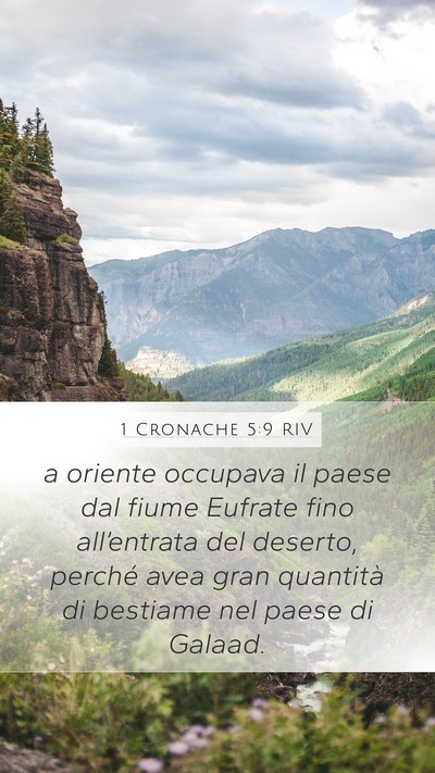 1 Cronache 5:9 RIV Bible Verse Image