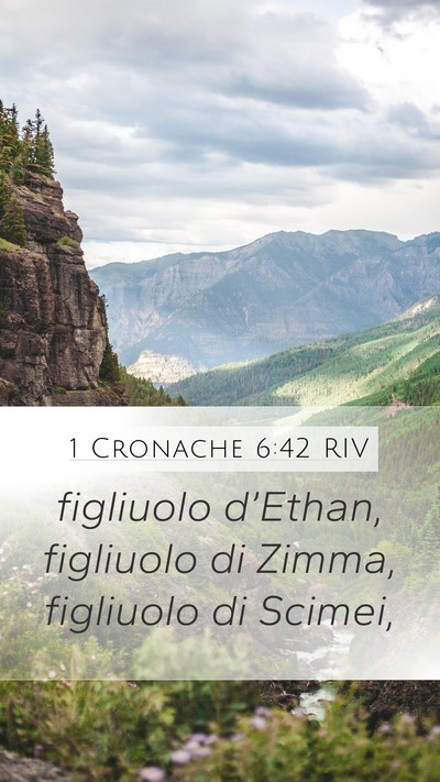 1 Cronache 6:42 RIV Mobile Phone Wallpaper - figliuolo d’Ethan, figliuolo di Zimma, - Mobile Bible Verse Wallpaper