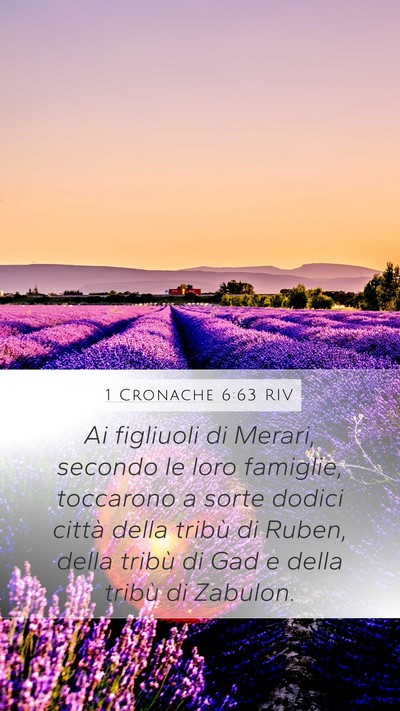 1 Cronache 6:63 RIV Bible Verse Image