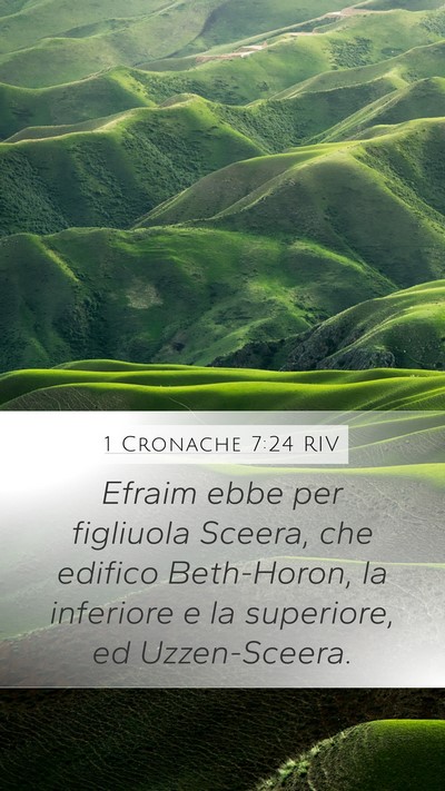 1 Cronache 7:24 RIV Bible Verse Image