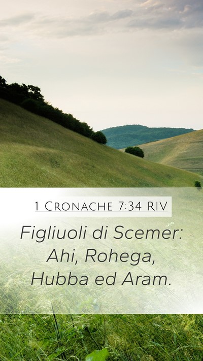 1 Cronache 7:34 RIV Mobile Phone Wallpaper - Figliuoli di Scemer: Ahi, Rohega, Hubba ed - Mobile Bible Verse Wallpaper