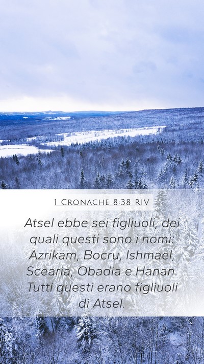1 Cronache 8:38 RIV Mobile Phone Wallpaper - Atsel ebbe sei figliuoli, dei quali questi sono i - Mobile Bible Verse Wallpaper