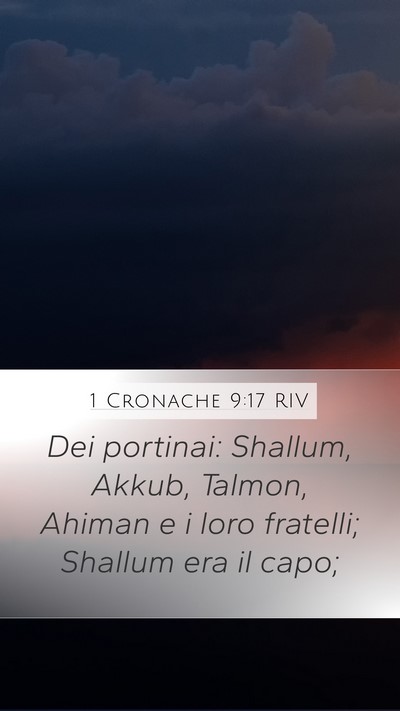 1 Cronache 9:17 RIV Bible Verse Image