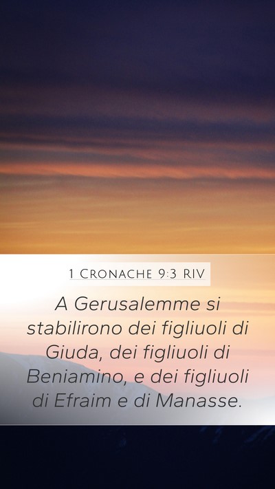 1 Cronache 9:3 RIV Bible Verse Image
