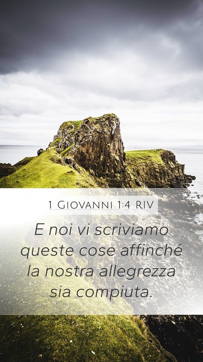 1 Giovanni 1:4 RIV Bible Verse Image