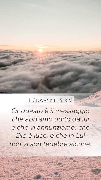 1 Giovanni 1:5 RIV Bible Verse Image