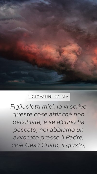 1 Giovanni 2:1 RIV Bible Verse Image