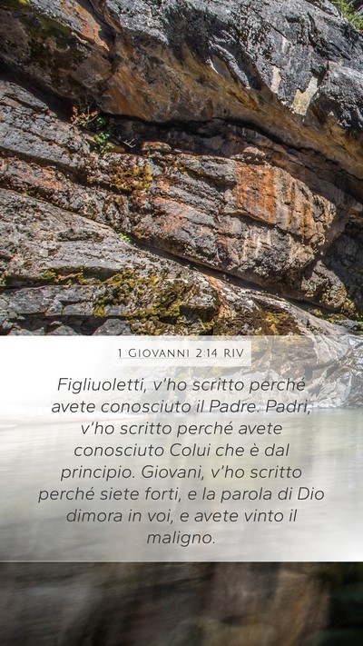 1 Giovanni 2:14 RIV Bible Verse Image