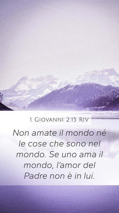 1 Giovanni 2:15 RIV Bible Verse Image