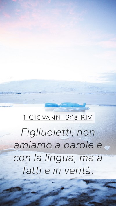 1 Giovanni 3:18 RIV Bible Verse Image