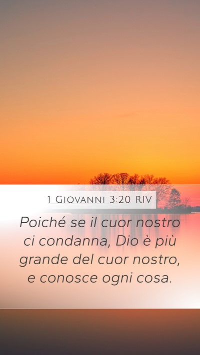 1 Giovanni 3:20 RIV Bible Verse Image