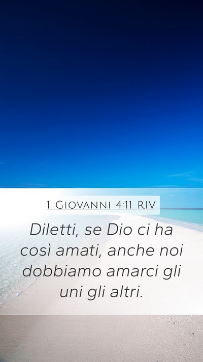 1 Giovanni 4:11 RIV Bible Verse Image