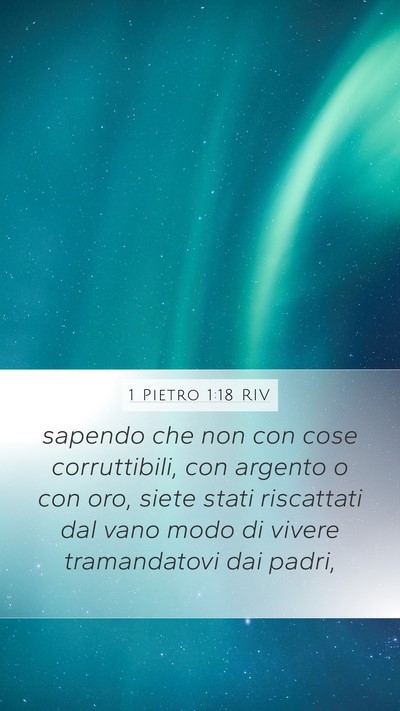 1 Pietro 1:18 RIV Bible Verse Image