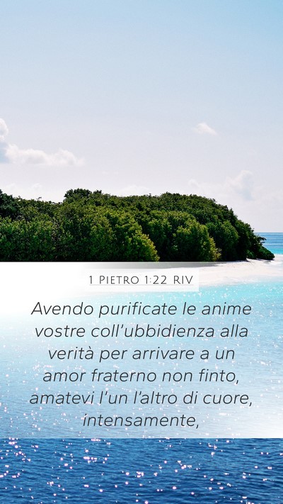 1 Pietro 1:22 RIV Bible Verse Image