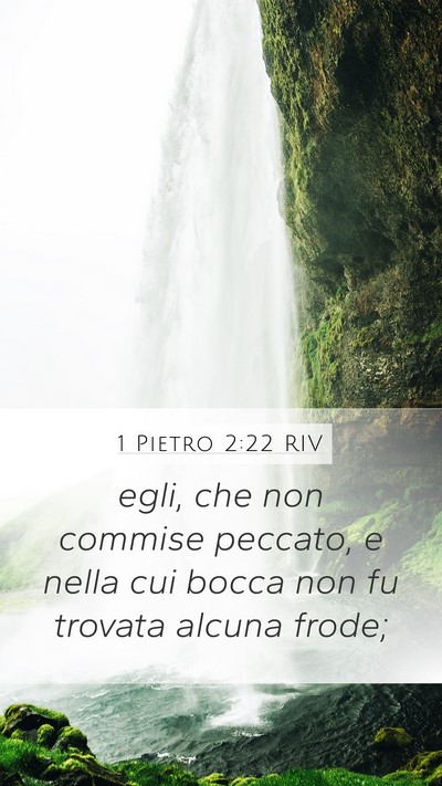 1 Pietro 2:22 RIV Bible Verse Image