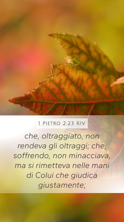 1 Pietro 2:23 RIV Bible Verse Image