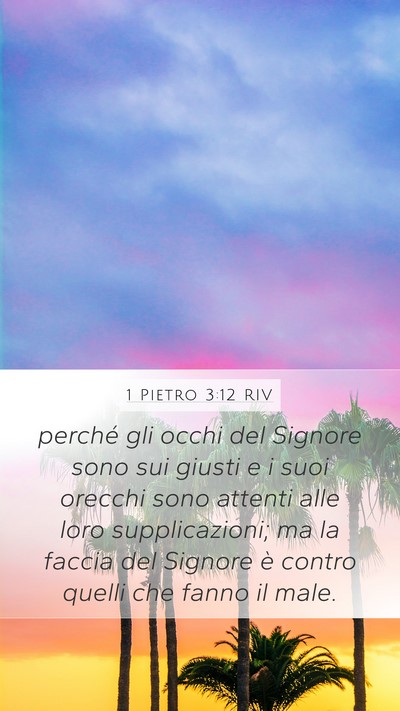 1 Pietro 3:12 RIV Bible Verse Image