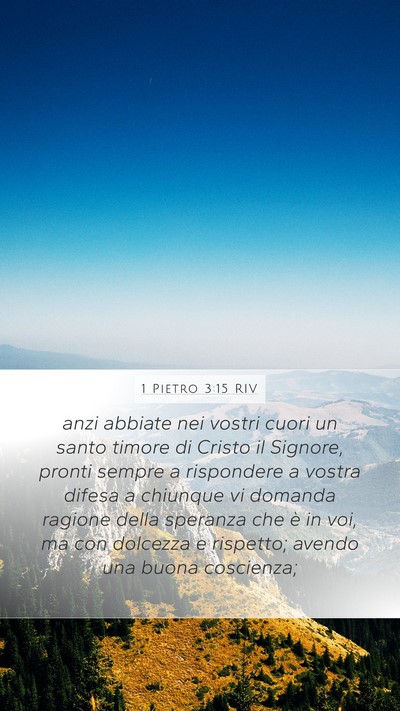 1 Pietro 3:15 RIV Bible Verse Image
