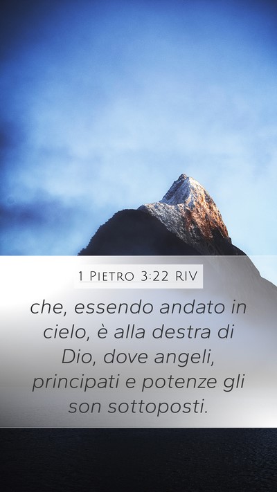 1 Pietro 3:22 RIV Bible Verse Image