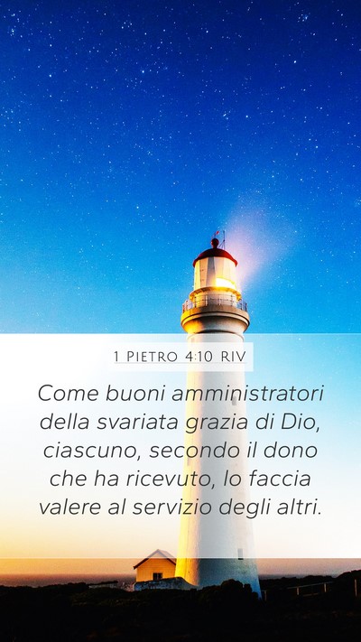 1 Pietro 4:10 RIV Bible Verse Image