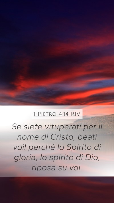 1 Pietro 4:14 RIV Bible Verse Image