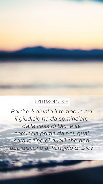 1 Pietro 4:17 RIV Bible Verse Image